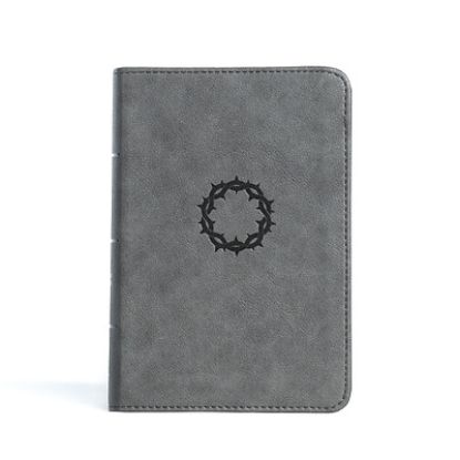 Picture of CSB Large Print Compact Reference Bible, Stone Leathertouch