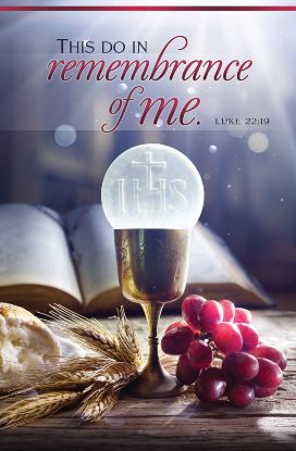 Picture of Communion Do this in Remembrance of Me Bulletin