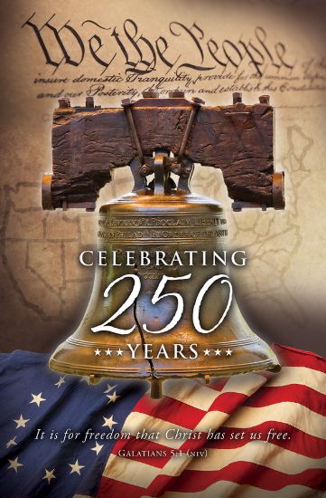 Picture of America's 250th Birthday Patriotic Bulletin
