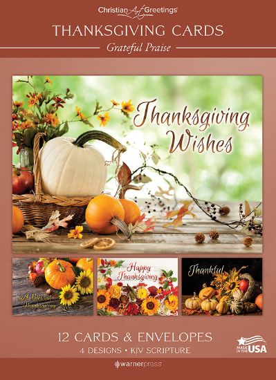 Picture of Boxed Cards Assortment Thanksgiving Grateful Praise - Box of 12