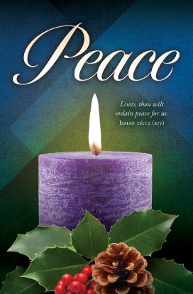 Picture of Advent Peace Isaiah 26:12 KJV Bulletin