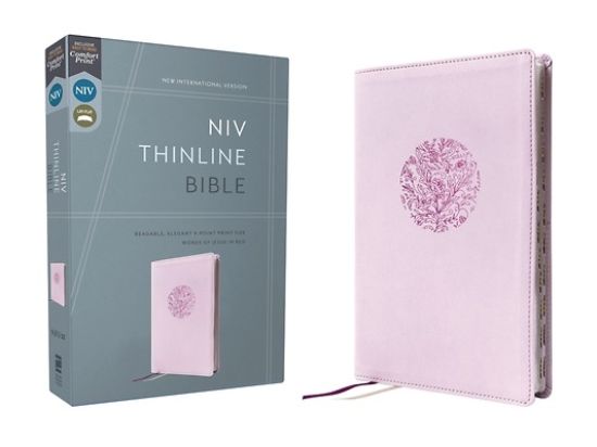Picture of Niv, Thinline Bible, Leathersoft, Purple, Red Letter, Thumb Indexed, Comfort Print