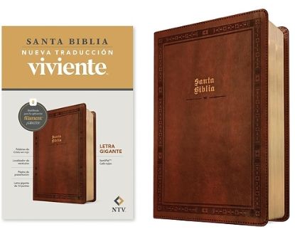 Picture of Biblia Letra Gigante Ntv Con Filament (Sentipiel, Café Rojizo, Letra Roja)