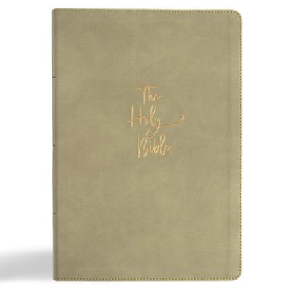 Picture of KJV Super Giant Print Reference Bible, Sage Suedesoft Leathertouch, Indexed