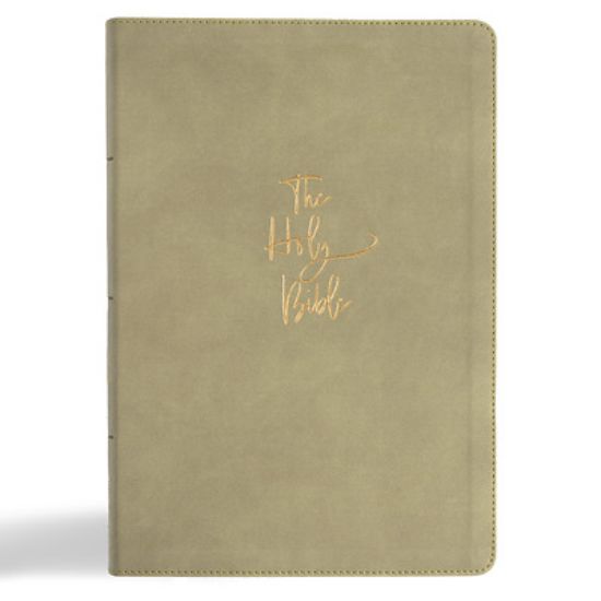 Picture of KJV Super Giant Print Reference Bible, Sage Suedesoft Leathertouch, Indexed