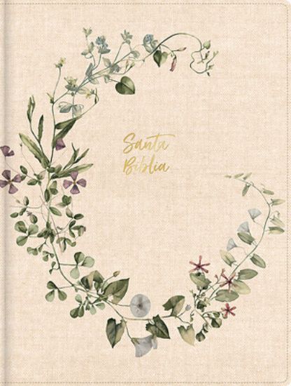 Picture of Rvr 1960 Biblia de Apuntes Edición Ilustrada, Crema Corona Floral, Tela Sobre Tapa Dura