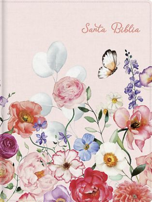 Picture of Rvr 1960 Biblia de Apuntes, Rosa Pétalos, Símil Piel