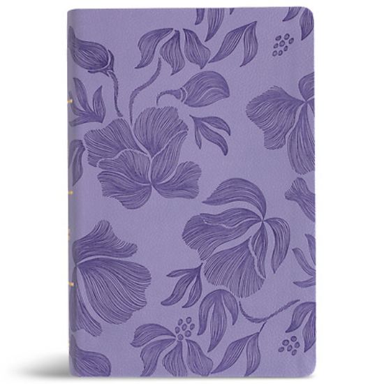 Picture of CSB Large Print Personal Size Reference Bible, Optimal Type, Digital Study Edition, Purple Leathertouch
