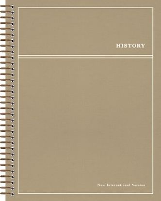 Picture of Niv, Journal the Word Bible, Single-Column, Spiral-Bound Edition, History, Cloth Hardcover Spiral, Tan, Comfort Print