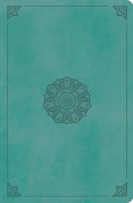 Picture of ESV Value Compact Bible, Red Letter (Trutone, Turquoise, Emblem Design)
