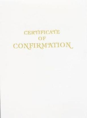Picture of Contemporary Steel-Engraved Confirmation Certificate (Pkg of 3)