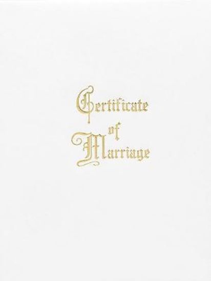Picture of Traditional Steel-Engraved Marriage Certificate (Pkg of 3)