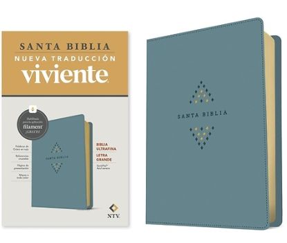 Picture of Biblia Ultrafina Ntv, Letra Grande Con Filament (Sentipiel, Azul Sereno, Letra Roja)