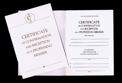 Picture of United Methodist Covenant I Confirmation and Reception Certificates (Pkg of 3)