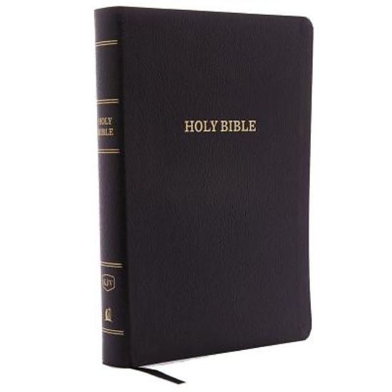 Picture of KJV, Reference Bible, Giant Print, Bonded Leather, Black, Red Letter Edition