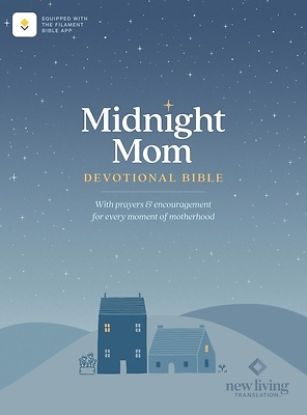 Picture of NLT Midnight Mom Devotional Bible (Softcover, Red Letter, Filament Enabled)