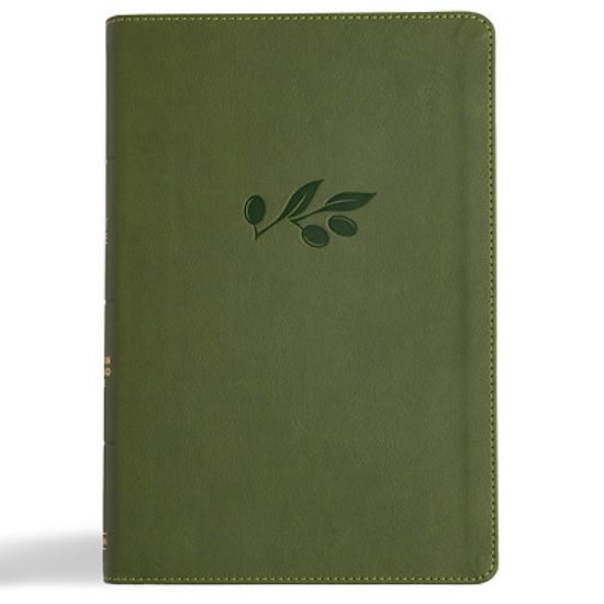 Picture of CSB Giant Print Reference Bible, Digital Study Edition, Olive Leathertouch, Indexed
