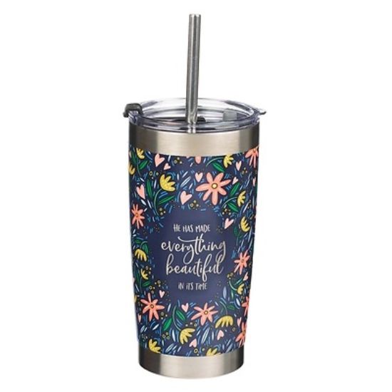 Picture of Travel Mug Stainless Steel Everything Beautiful Ecclesiastes 3:11:11