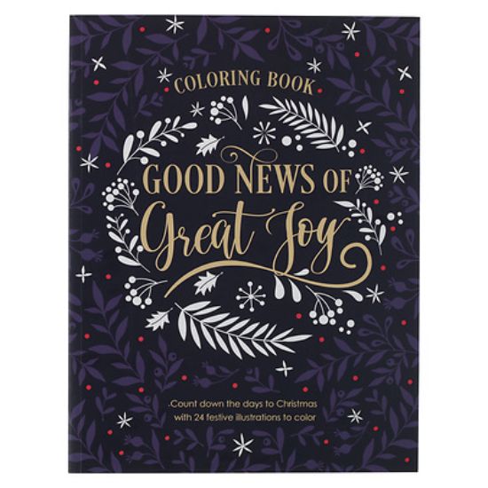 Picture of Good News of Great Joy Christmas Coloring Book for Women and Teens with Christian Scripture