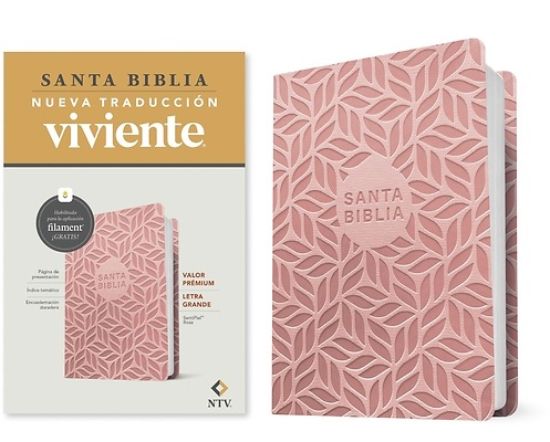 Picture of Biblia Valor Prémium Ntv, Letra Grande Con Filament (Sentipiel, Rosa)