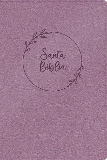 Picture of Rvr 1960 Biblia Letra Gigante Rosa Perla Simil Piel