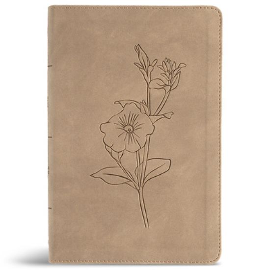 Picture of CSB Personal Size Giant Print Bible, Digital Study Edition, Earth Suedesoft Leathertouch