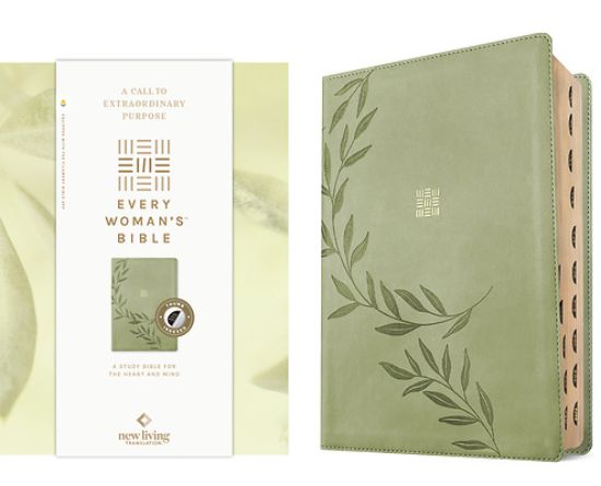 Picture of NLT Every Woman's Bible, Filament Enabled (Leatherlike, Olive Branch Green, Indexed, Red Letter)