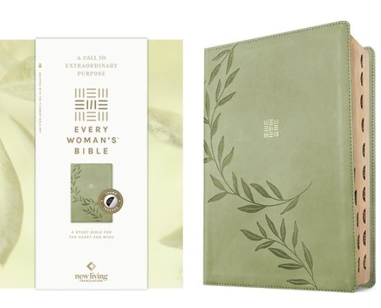 Picture of NLT Every Woman's Bible, Filament Enabled (Leatherlike, Olive Branch Green, Indexed, Red Letter)