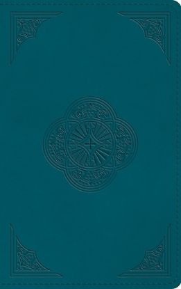 Picture of ESV Thinline Bible, Red Letter (Trutone, Deep Teal, Rotunda Design)