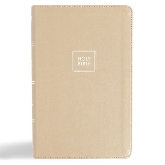 Picture of KJV Single-Column Personal Size Bible, Gold Leathertouch