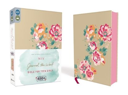 Picture of NIV, Journal the Word Bible for Teen Girls, Imitation Leather, Gold/Floral