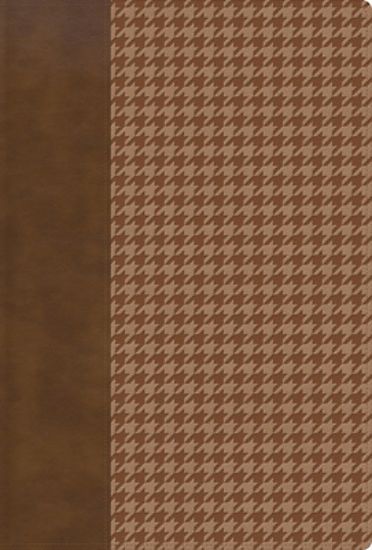Picture of Rvr 1960 Letra Grande Tamaño Manual, Edición Especial, Café Con Patrones, Símil Piel