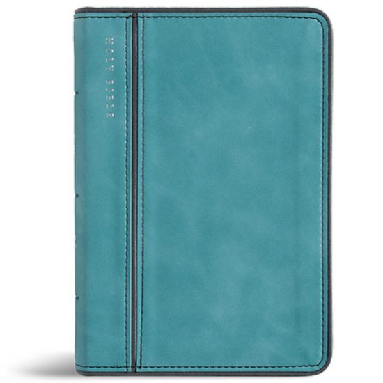 Picture of CSB Large Print Compact Reference Bible, Optimal Type, Digital Study Edition, Teal Leathertouch