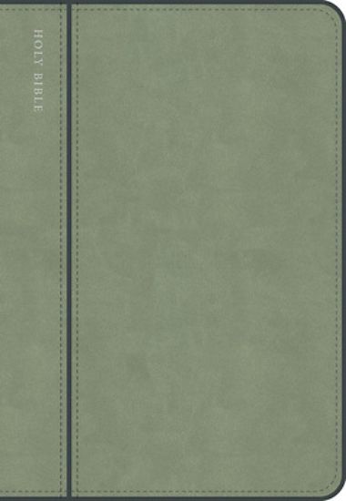 Picture of CSB Personal Size Giant Print Bible, Optimal Type, Digital Study Edition, Sage Suedesoft Leathertouch, Indexed
