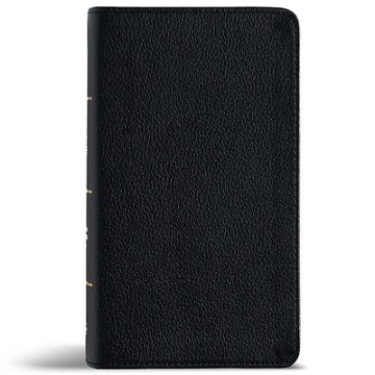 Picture of CSB Large Print Compact Reference Bible, Optimal Type, Digital Study Edition, Black Genuine Leather