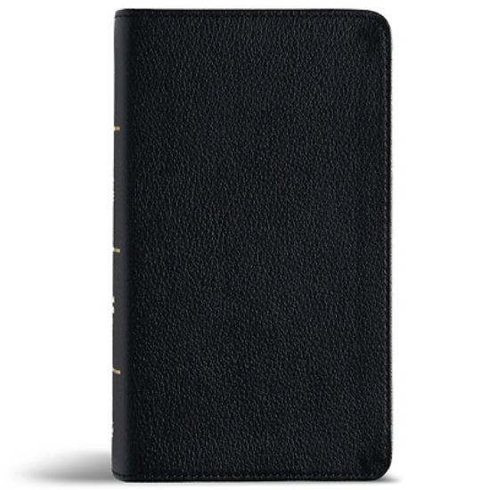 Picture of CSB Large Print Compact Reference Bible, Optimal Type, Digital Study Edition, Black Genuine Leather