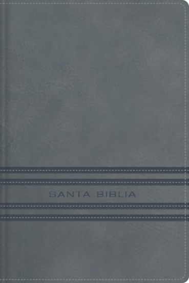 Picture of Nbla Santa Biblia Edicion Versificada Tamano Bolsillo Leathersoft Gris Palabras de Jesus En Rojo Comfort Print