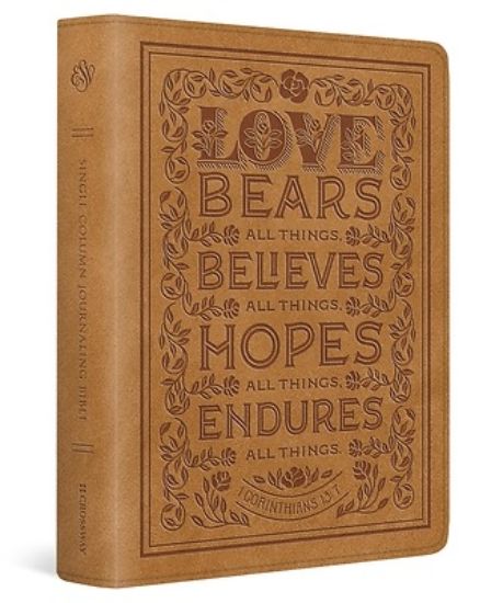Picture of ESV Single Column Journaling Bible (Trutone, Nubuck Caramel, 1 Corinthians 13