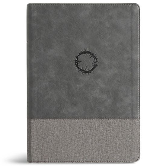 Picture of CSB Super Giant Print Reference Bible, Optimal Type, Digital Study Edition, Charcoal Leathertouch, Indexed