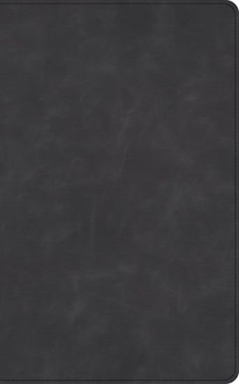 Picture of CSB Single-Column Wide-Margin Bible, Holman Handcrafted Collection, Marbled Slate Premium Calfskin