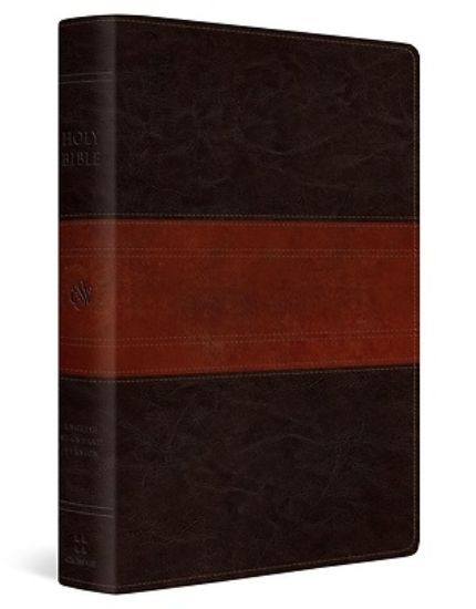 Picture of ESV Giant Print Personal Size Bible, Red Letter, Indexed (Trutone, Forest/Tan, Trail Design)