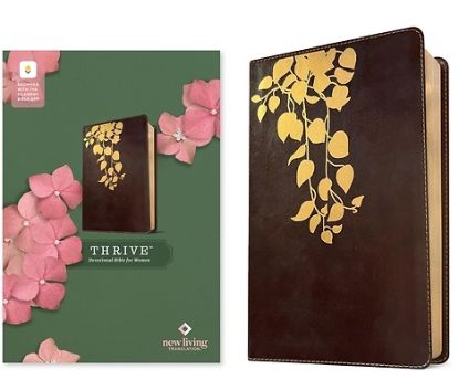 Picture of NLT Thrive Devotional Bible for Women, Filament Enabled (Leatherlike, Cascade Deep Brown)