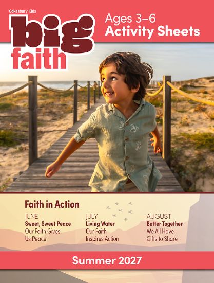 Picture of Cokesbury Kids Big Faith Summer 2027 Activity Sheets Ages 3-6