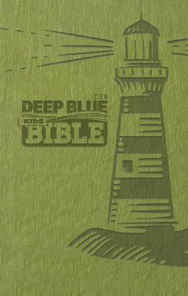 Picture of CEB Deep Blue Kids Bible Lighthouse Green