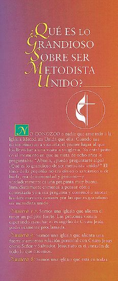 Picture of Que es lo grandioso sobre ser Metodista Unido - folleto electronico