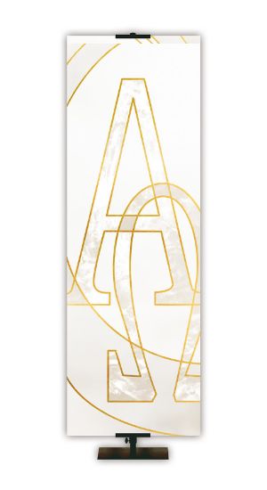 Picture of Liturgical Alpha Omega Banner