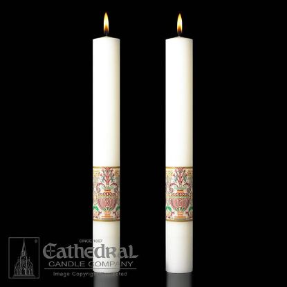 Picture of Investiture Complementing Altar Candles Pair