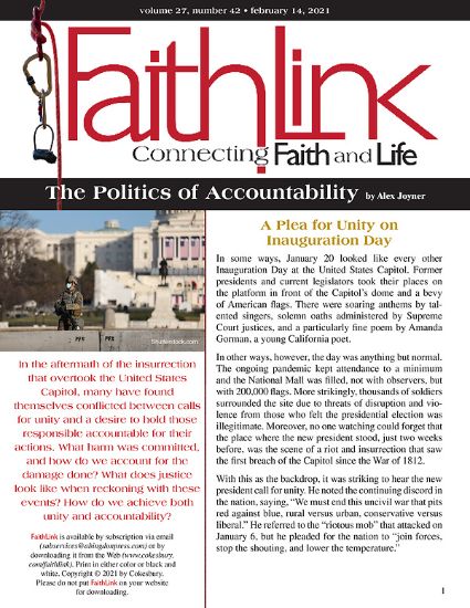 Picture of Faithlink - The Politics of Accountability (02/14/2021)
