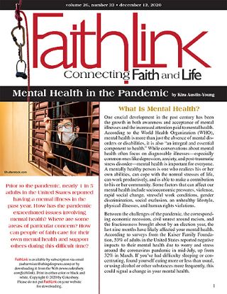 Picture of Faithlink - Mental Health in the Pandemic (12/13/2020)