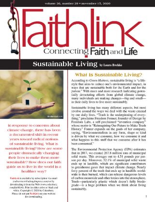 Picture of Faithlink - Sustainable Living (11/15/2020)